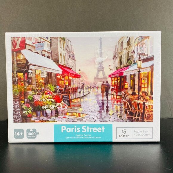 Paris Vibrant Street Scene Jigsaw Puzzle 1000 Pieces 11.75" x 16.75" NIB - Picture 2 of 7